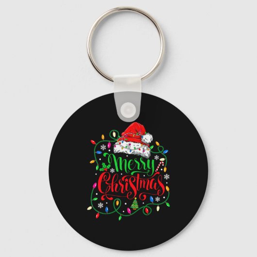Merry Christmas Family Funny Christmas Women Men X Sleutelhanger (Voorkant)