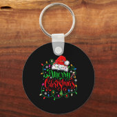 Merry Christmas Family Funny Christmas Women Men X Sleutelhanger (Voorkant)