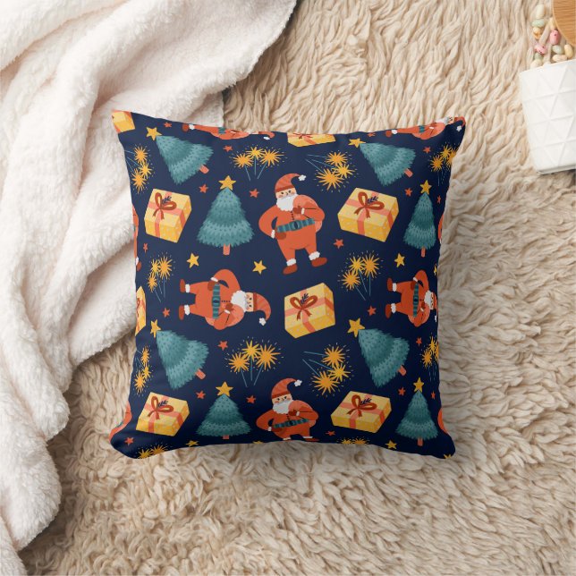 Merry Christmas family Gathering Set on Warm Kussen (Deken)