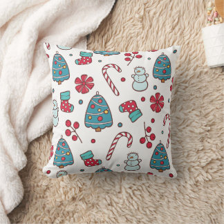Merry Christmas family Gathering Set on Warm Kussen