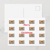 Merry Christmas Family Kids Baby Photo Template  Briefkaart (Voorkant / Achterkant)