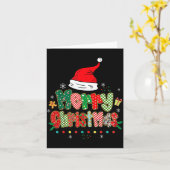 Merry Christmas Family Matching Outfit Xmas Squad  Kaart (Gele Bloem)