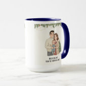 Merry Christmas Family Mug Personalized with Your  Mok (Voorkant rechts)