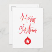 Merry Christmas Family New Year Message Feestdagenkaart (Voorkant / Achterkant)