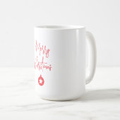 Merry Christmas Family New Year Message Koffiemok (Voorkant rechts)