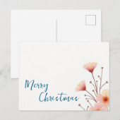 Merry Christmas Family Nieuwjaarsboodschap Briefkaart (Voorkant / Achterkant)