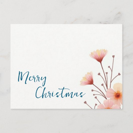 Merry Christmas Family Nieuwjaarsboodschap Briefkaart (Voorkant)