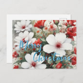 Merry Christmas Family Nieuwjaarsboodschap Feestdagenkaart (Voorkant / Achterkant)