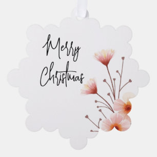 Merry Christmas Family Nieuwjaarsboodschap Ornament Kaart