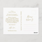 Merry Christmas Family Photo Elegant Typography Briefkaart (Achterkant)