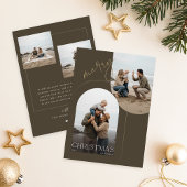 Merry Christmas Family Photo Greetings Feestdagenkaart