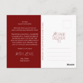 Merry Christmas Family Photo, Modern Elegant Briefkaart (Achterkant)