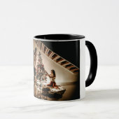 Merry Christmas Family Photo Mok (Voorkant rechts)