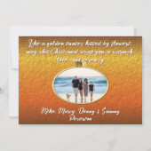 Merry Christmas Family Sunset 2584 Feestdagenkaart (Achterkant)