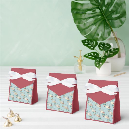 Merry Christmas Favor Box – Festive Ornament Bedankdoosjes (Meervoudige)