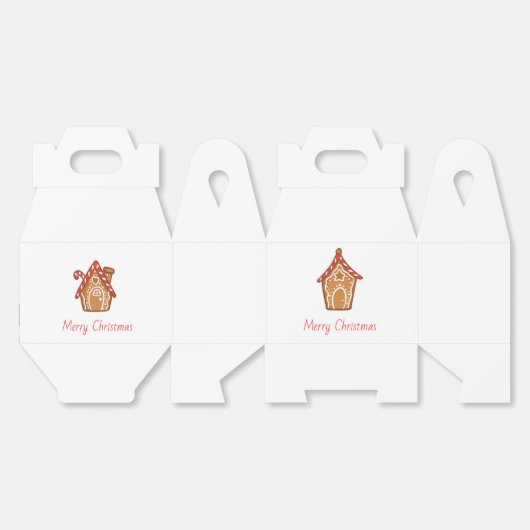 Merry Christmas Favor Boxes Bedankdoosjes (Ongevouwen)