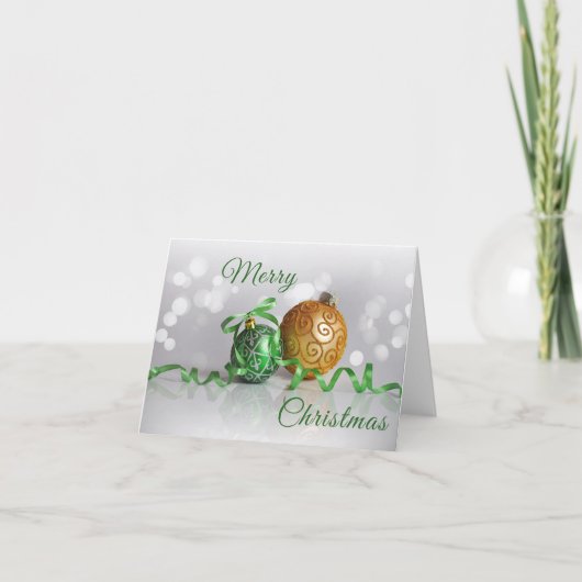 Merry Christmas Feestdagen Kaart (Voorkant)
