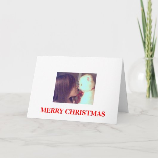 MERRY CHRISTMAS FEESTDAGEN KAART (Voorkant)