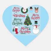 Merry Christmas Feestdagen Sticker - Feestelijk Se (Voorkant)