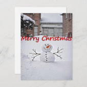 Merry Christmas Feestdagenkaart (Voorkant / Achterkant)