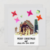 Merry Christmas! Feestdagenkaart (Voorkant / Achterkant)