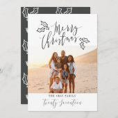 MERRY CHRISTMAS FEESTDAGENKAART (Voorkant / Achterkant)