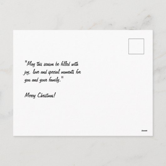 Merry Christmas Feestdagenkaart (Achterkant)