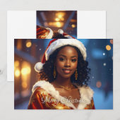 MERRY CHRISTMAS FEESTDAGENKAART (Voorkant / Achterkant)