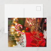 MERRY CHRISTMAS FEESTDAGENKAART (Voorkant / Achterkant)