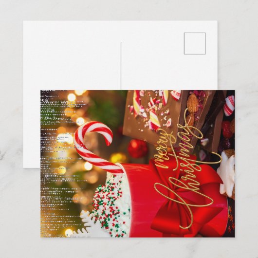 MERRY CHRISTMAS FEESTDAGENKAART (Voorkant / Achterkant)