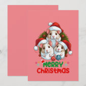 Merry Christmas  Feestdagenkaart (Voorkant / Achterkant)