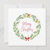 Merry Christmas Feestdagenkaart (Voorkant)