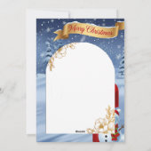 Merry Christmas Feestdagenkaart (Achterkant)