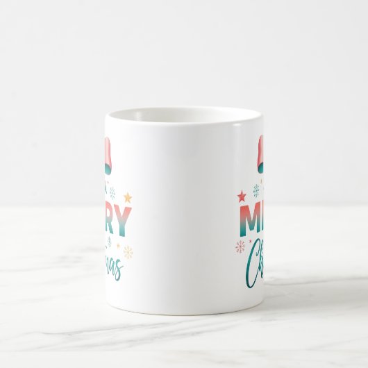 Merry Christmas Festive Bow Coffee Mug Koffiemok (Center)