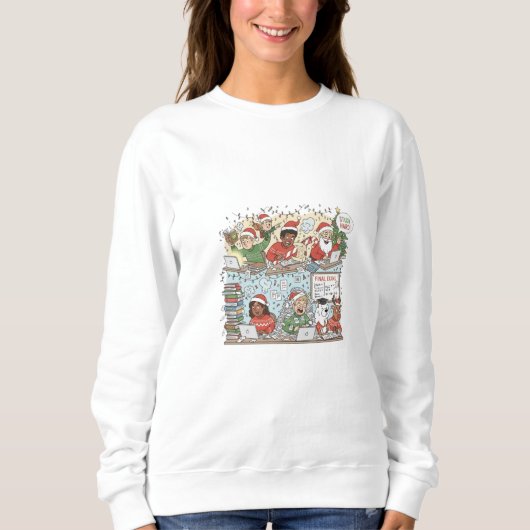 Merry Christmas Festive Gathering Sweatshirt - Div (Voorkant)