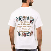 Merry Christmas Festive & Heartfelt Family T-shirt (Achterkant)