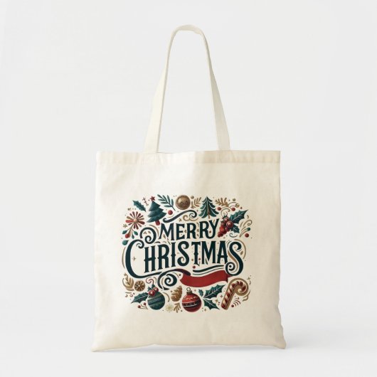 Merry Christmas Festive & Heartfelt  Tote Bag (Voorkant)