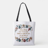 Merry Christmas Festive & Heartfelt  Tote Bag (Achterkant)