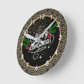 Merry Christmas, festive holiday design, Ronde Klok (Hoek)