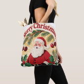 Merry Christmas Festive Holiday Design Tote Bag (Dichtbij)