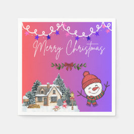 Merry Christmas Festive Napkin Servet