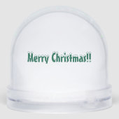 Merry Christmas Festive Reindeer Sneeuwbol (Achterkant)