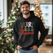 Merry Christmas Festive Retro Christmas Design Hoodie