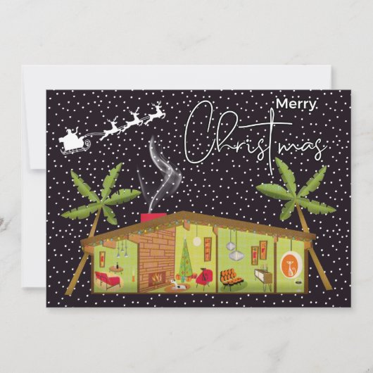 MERRY CHRISTMAS | Fijne feestdag midden eeuw Moder (Voorkant)