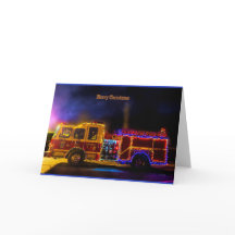 Merry Christmas Fire Engine
