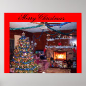 MERRY CHRISTMAS, FIREPLACE poster (Voorkant)