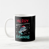 Merry Christmas Fishmas Funny Fishing Fish Gift Pr Koffiemok (Links)
