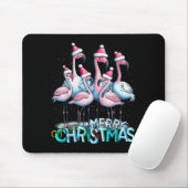 Merry Christmas Flamingo Squad Trocal Style  Muismat (Met muis)