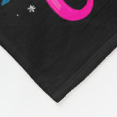 Merry Christmas Flamingo Xmas  Fleece Deken (Hoek)