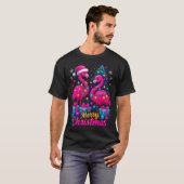 Merry Christmas Flamingo Xmas  T-shirt (Voorkant volledig)